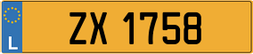 Trailer License Plate